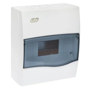 Розподільчий щит ide 8 модулей ip40 з шинами n і pe 228x191x99 мм
