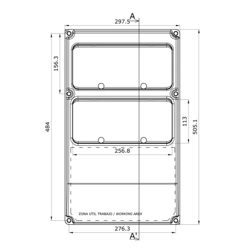 Настінний корпус для силових розеток ide pryma 1724gm rr (26 модулів, ip67) Настінний корпус для силових розеток ide pryma 1724gm rr (26 модулів, ip67)